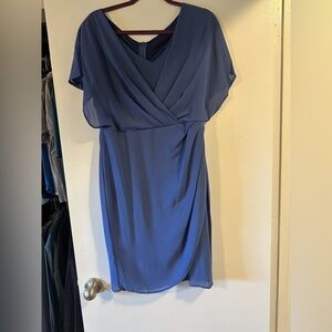 Chic Asymmetrical Blue Dress